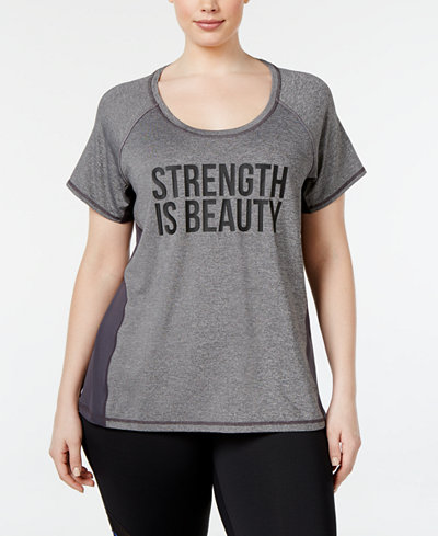 Ideology Plus Size Strength Performance Top, Only at Macy's