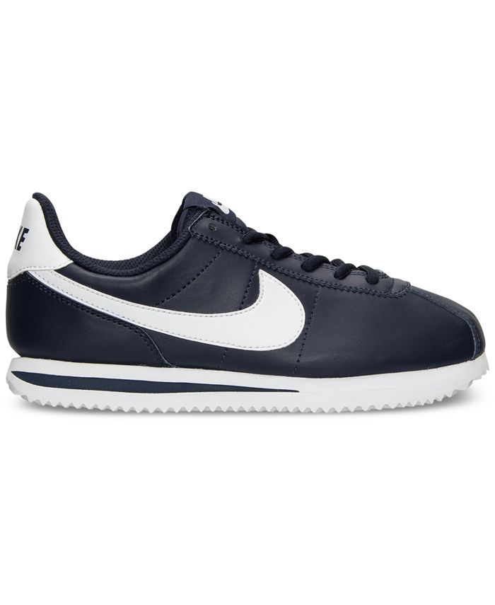 Nike Big Boys' Cortez Basic SL Casual Sneakers from Finish Line - Macy's