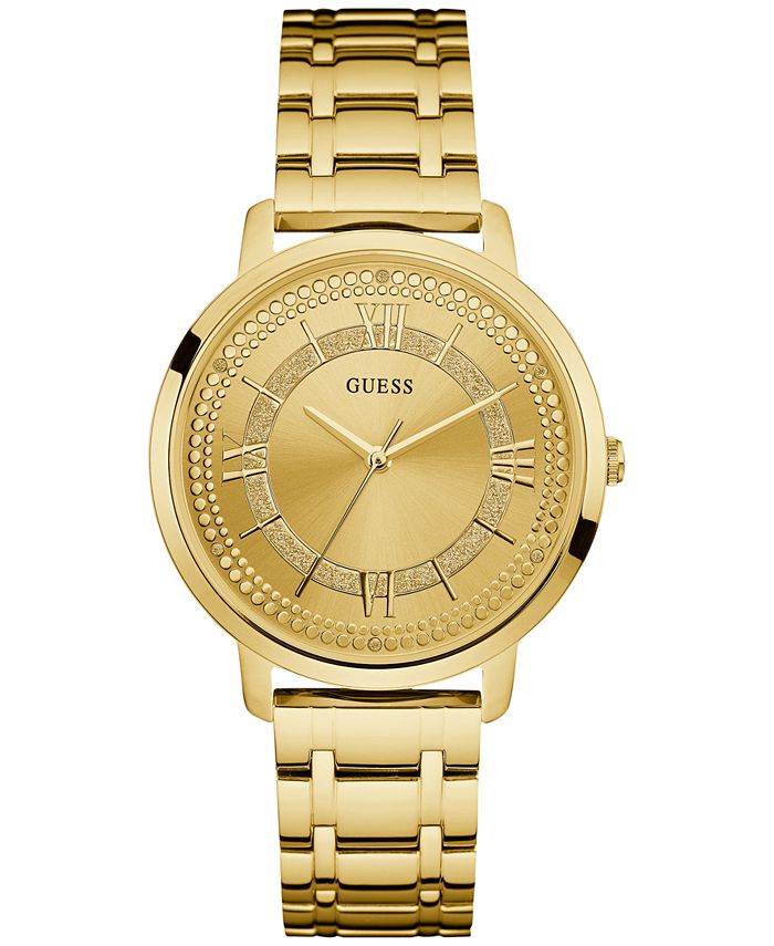 GUESS Women's Gold-Tone Stainless Steel Bracelet Watch 40mm U0933L2 ...