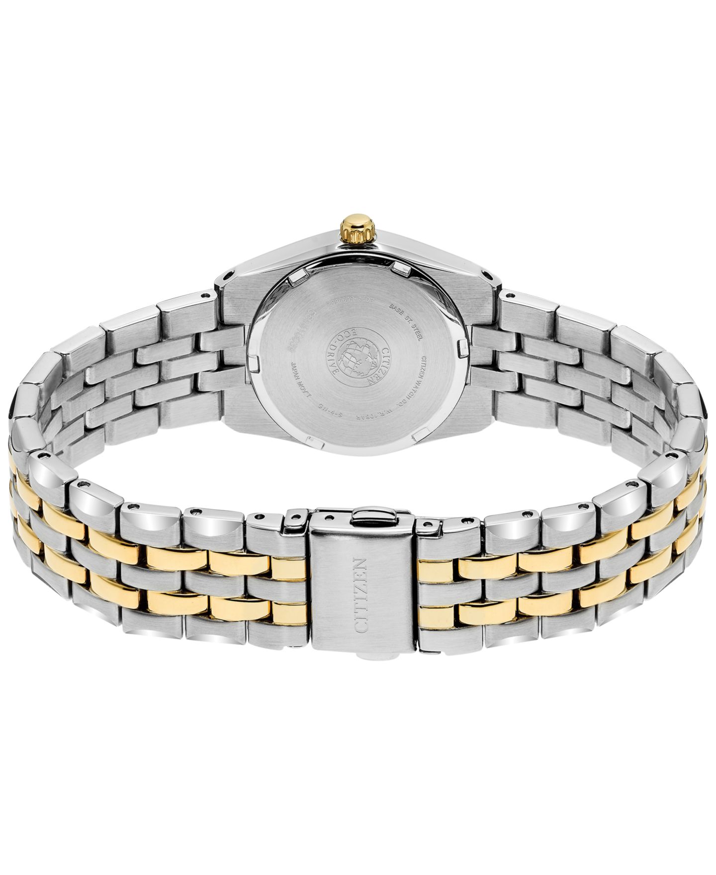 Женские часы Citizen Eco-Drive Two-Tone Stainless Steel Bracelet Watch 28mm EW2294-53L — фото 3
