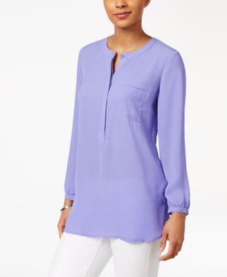 macy's purple blouses