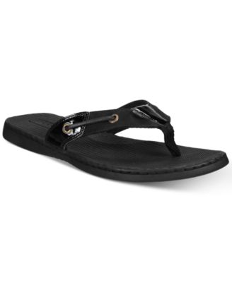 sperry seafish flip flops