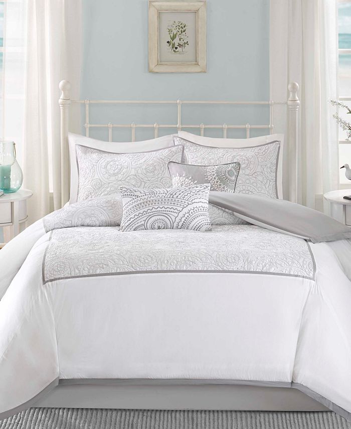 Harbor House Cranston 6PC Embroidered Queen Comforter Set Macy's
