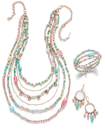 Nine West Rose Gold-Tone Beaded Jewelry Collection