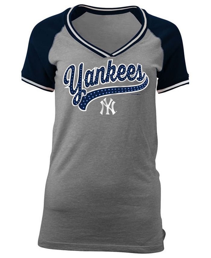 5th & Ocean Women's New York Yankees Rhinestone Night T-Shirt - Macy's