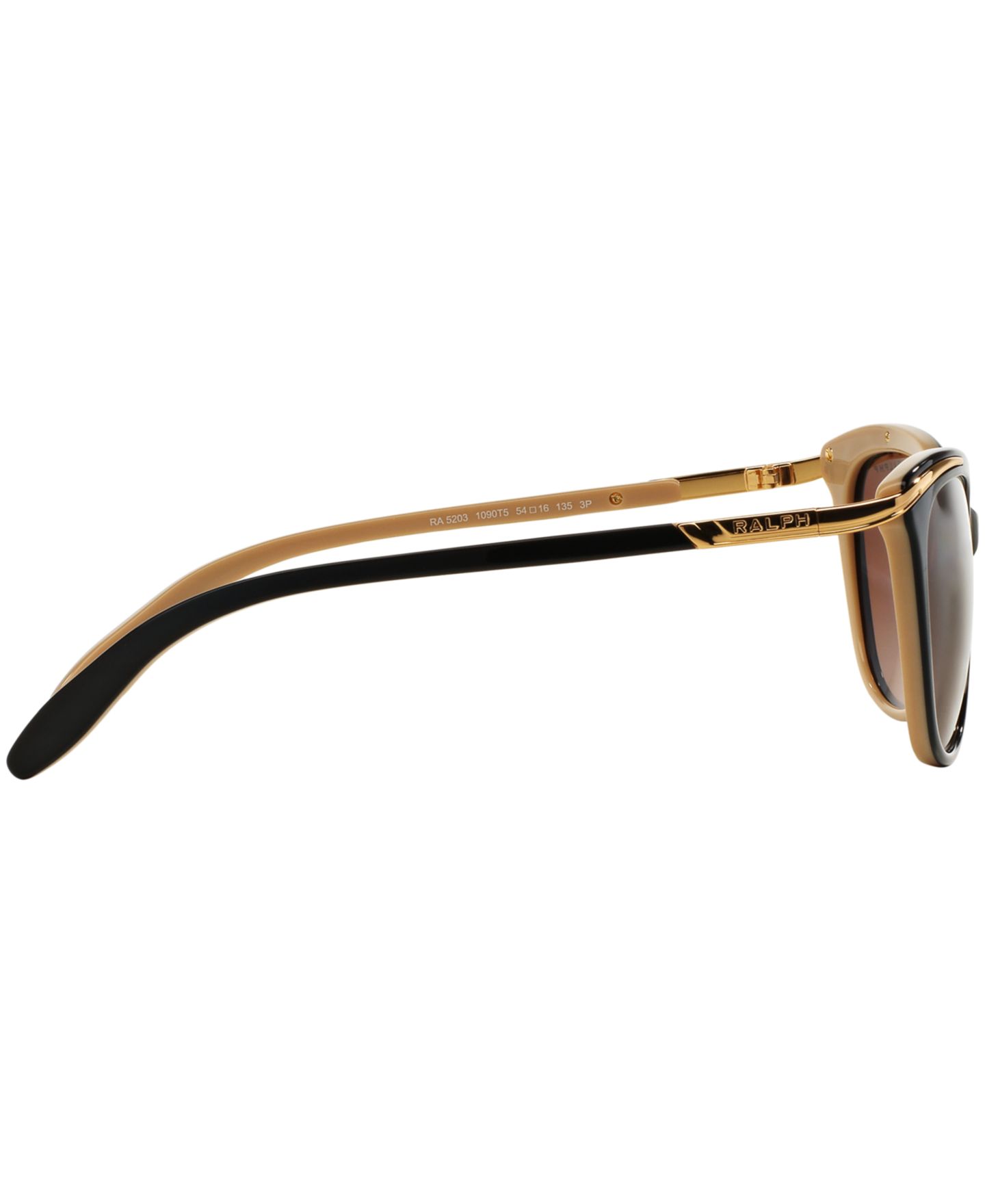 Женские солнцезащитные очки Ralph by Ralph Lauren Ralph Lauren Polarized Sunglasses, RA5203, цвет: Чёрный рыжевато-коричневый / Коричневый градиентный — фото 4