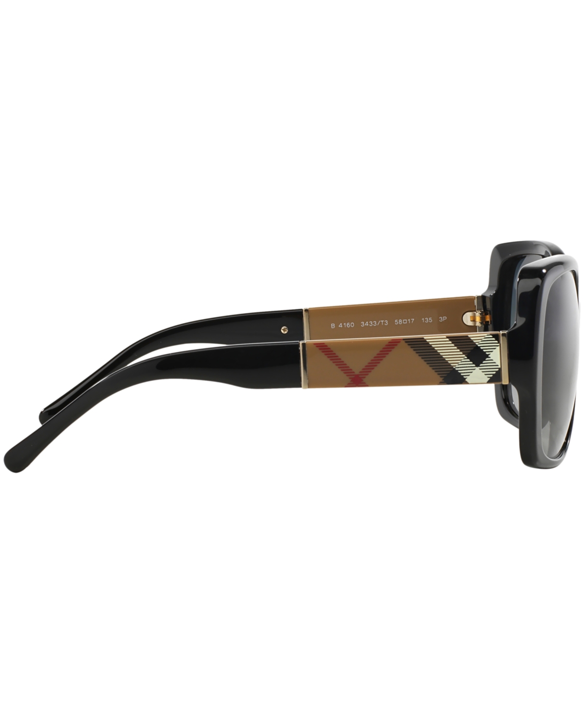 Shop Burberry Women's Polarized Sunglasses, Be4160p In Black,grey Gradient Polarized