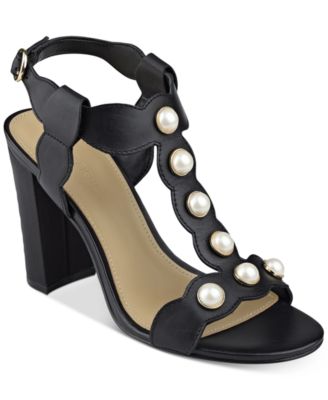 Marc Fisher - Kaylee Embellished Block-Heel Sandals