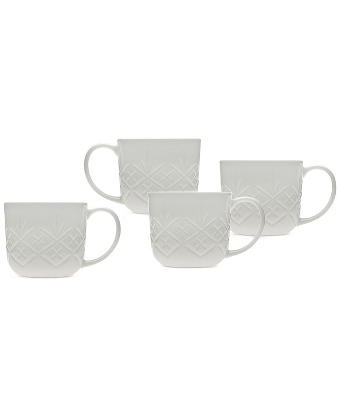 Godinger Dublin White 4Pc. Mug Set & Reviews Dinnerware Dining