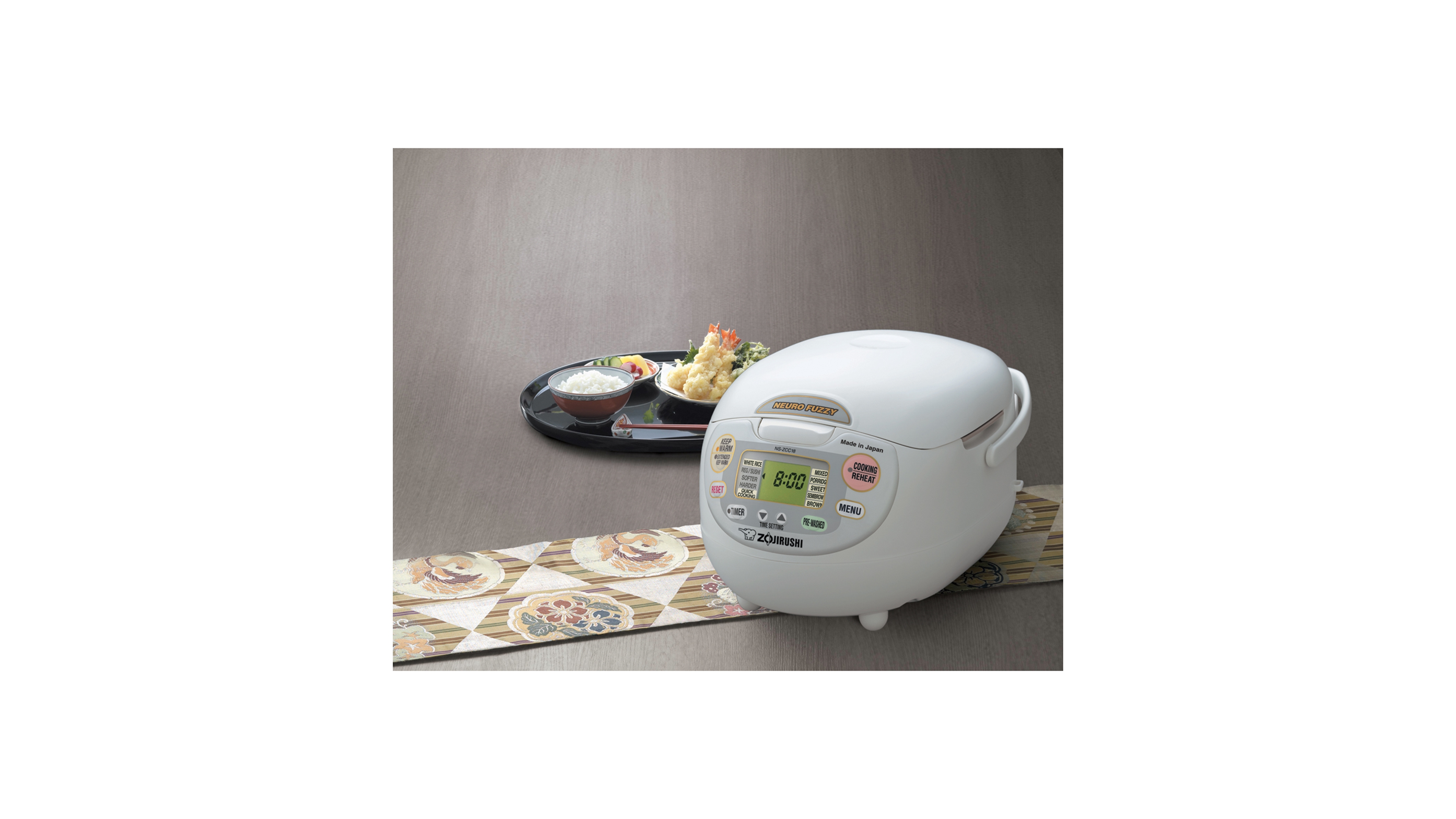 Zojirushi Ns-ZCC18WZ 10-Cup Advanced Neuro Fuzzy Rice Cooker and Warmer