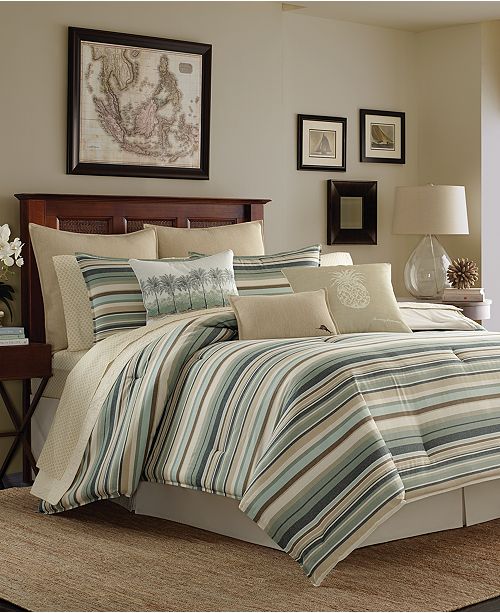 Tommy Bahama Home Tommy Bahama Canvas Stripe Duvet Cover Sets