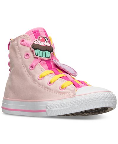 Converse Little Girls' Chuck Taylor Loopholes Emoji High Top Casual Sneakers from Finish Line