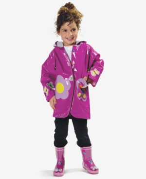 image of Kidorable Butterfly Raincoat, Little Girls