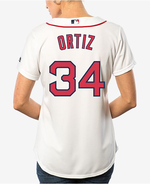 Majestic Women's David Ortiz Boston Red Sox Cool Base Jersey - Sports ...