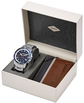 grant chronograph stainless steel watch box set