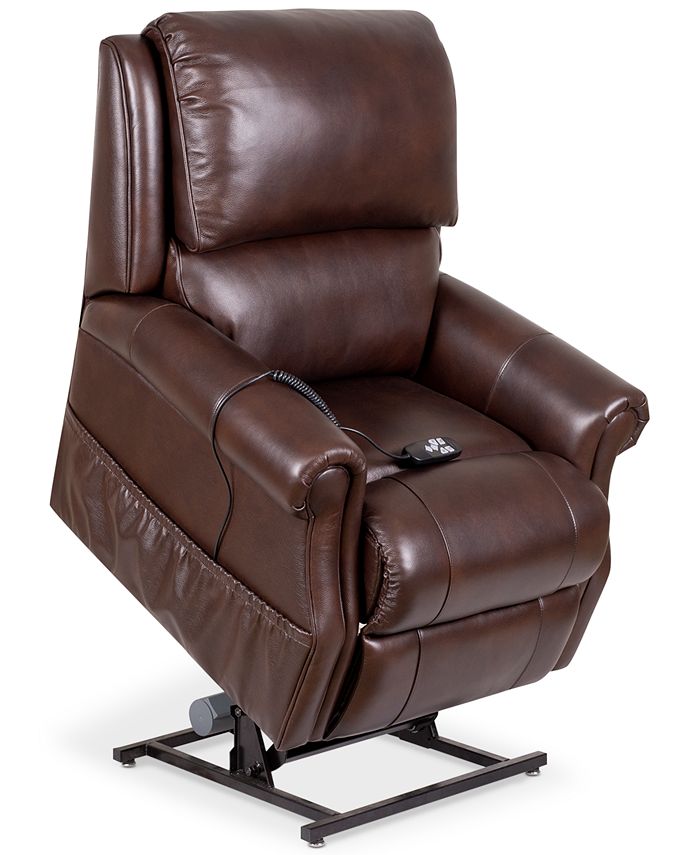 Furniture Raeghan Leather Power Lift, Harrison Leather Recliner Chair