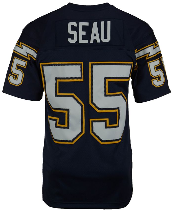 Men's Junior Seau San Diego Chargers Replica Throwback Jersey