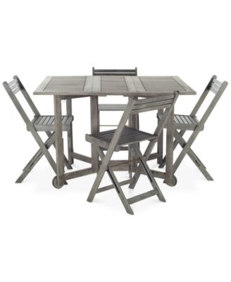Kinsie Outdoor 5-Pc. Dining Set (1 Dining Table & 4 Chairs)