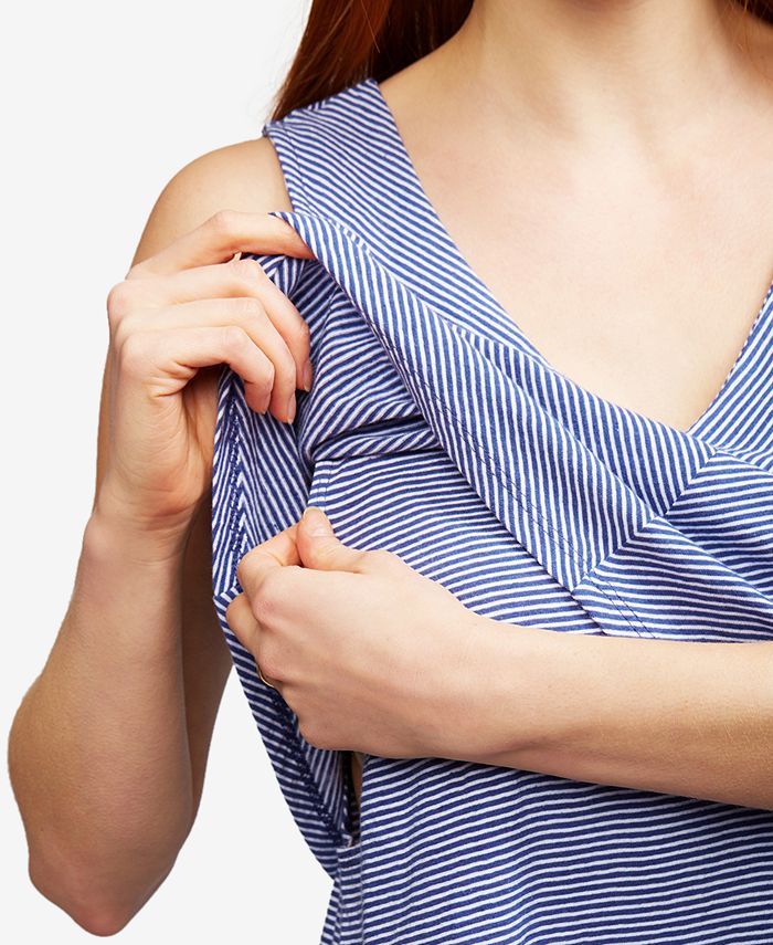 A Pea in the Pod Linen Nursing Top Macy's