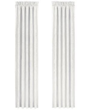 J Queen New York Bianco Window Panel Pair, 100" X 84" In White