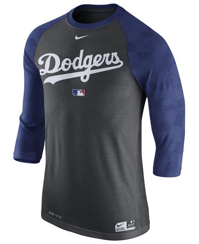 Nike Men's Los Angeles Dodgers AC Legend 3/4 Raglan T-Shirt 1.7