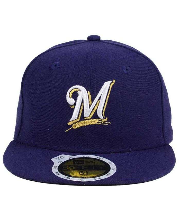 New Era Kids' Milwaukee Brewers Authentic Collection 59FIFTY Cap - Macy's