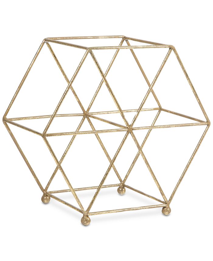 Home Essentials 11" GoldTone Wine Rack Macy's