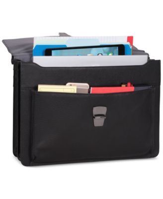 Kenneth Cole Reaction My Rod-Ern Life Leather Dual-Compartment Computer Portfolio Bag