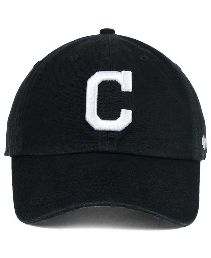 '47 Brand Cleveland Indians Black White Clean Up Cap - Macy's