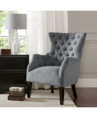 Hannah Button Tufted Wing Accent Chair