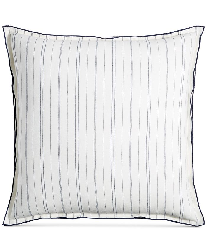 Hotel Collection CLOSEOUT! Linen Ticking Stripe European Sham, Created