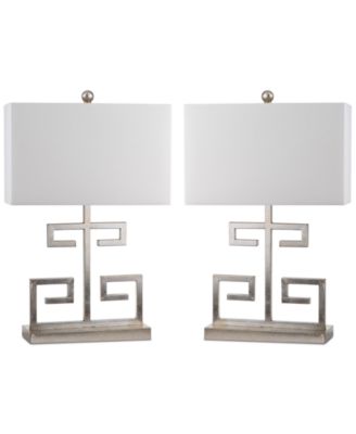 Safavieh - Set of 2 Greek Key Table Lamps