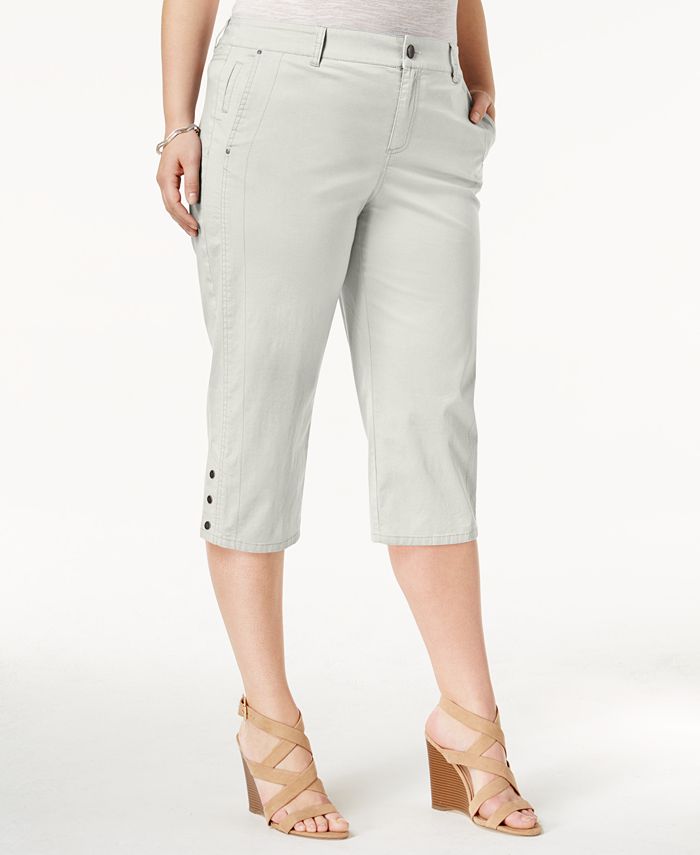 macys plus size capri pants