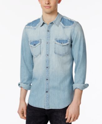 guess denim shirts