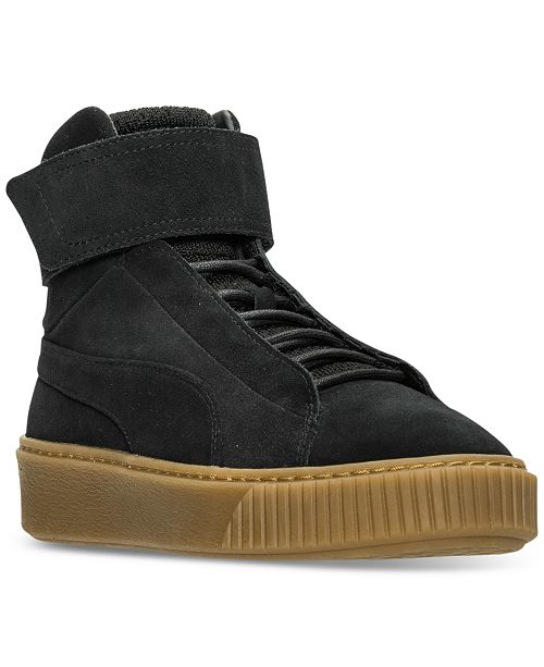Puma Women S Suede Platform Mid Ow Casual Sneakers From Finish