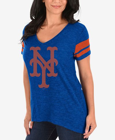 Profile Women's New York Mets Check the Tape Plus Size T-Shirt
