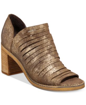 Naughty Monkey - Blind Date Block-Heel Peep-Toe Booties