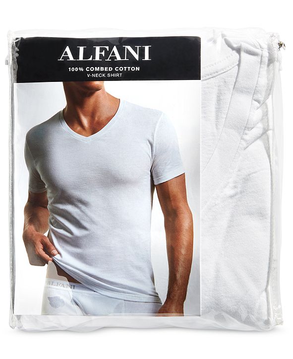 Alfani Men's Tagless 7 Pack VNeck Undershirts & Reviews Underwear