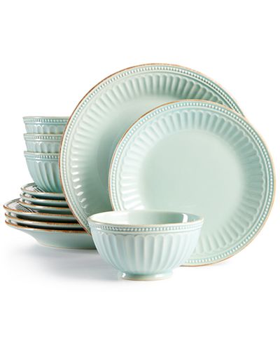 lenox perle french ice groove dinnerware macy created piece