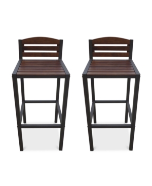 NOBLE HOUSE PARLEN OUTDOOR BAR STOOL (SET OF 2)