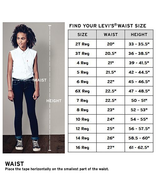 Levi's 711 Skinny Jean, Big Girls - Jeans - Kids - Macy's
