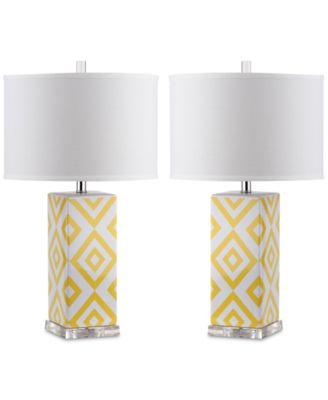 Set of 2 Diamonds Table Lamps