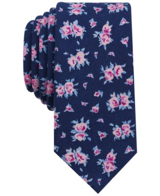 Bar III Men's Cana Floral Skinny Tie, Created for Macy's - Macy's