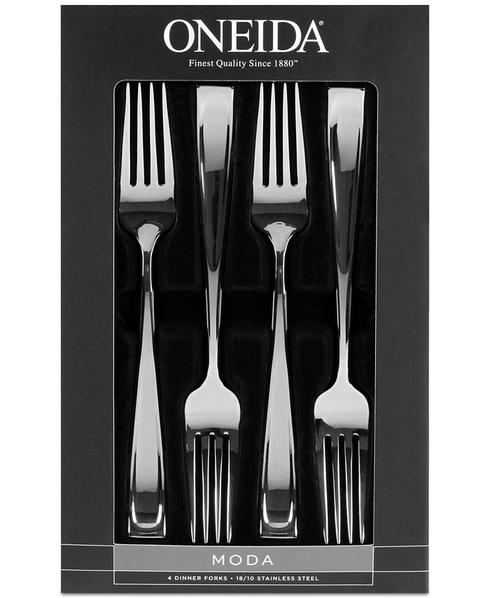 Oneida Moda 4Pc. Dinner Fork Set Macy's
