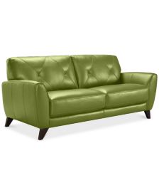 Green Leather Sofas Couches Macy S