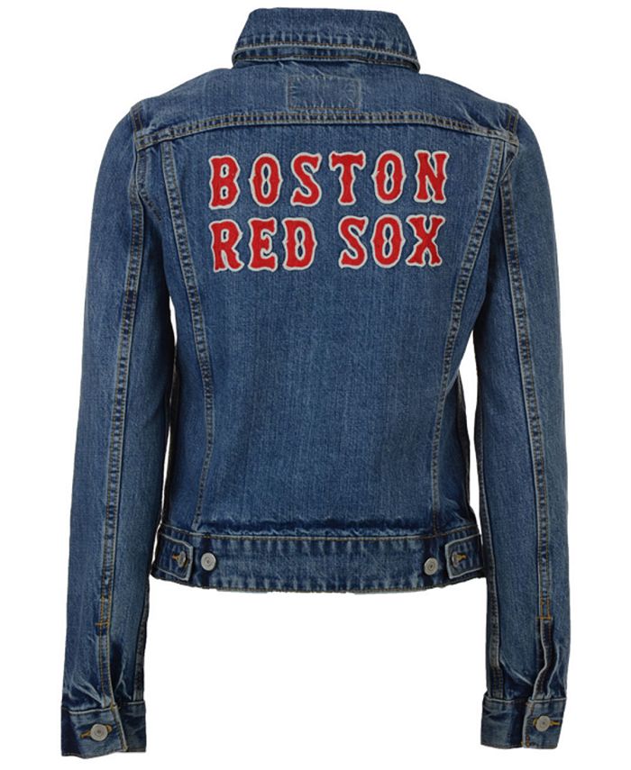 Levi s Women s Boston Red Sox Denim Trucker Jacket Macy s