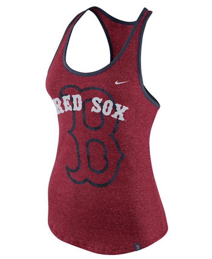 Nike Women's Boston Red Sox Marled Racer Tank - Macy's