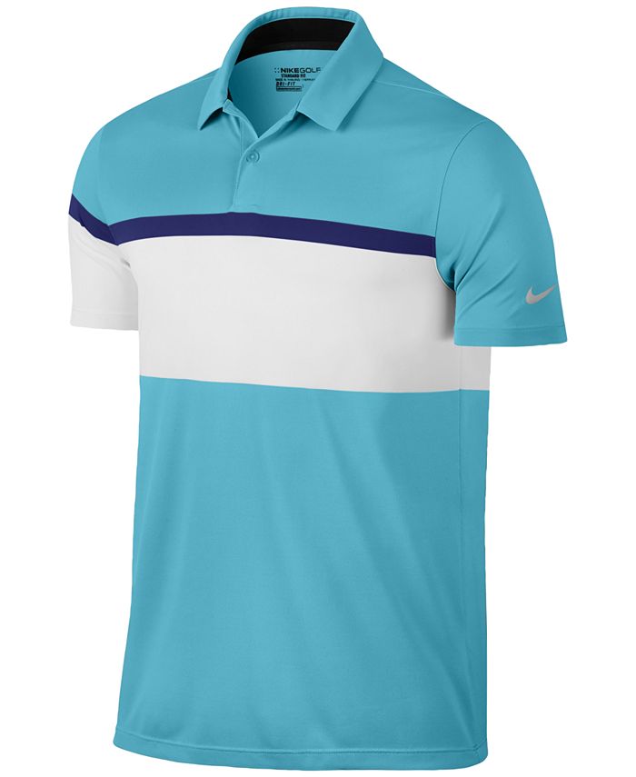 Nike Men's Mobility Dri-FIT Colorblocked Golf Polo - Macy's