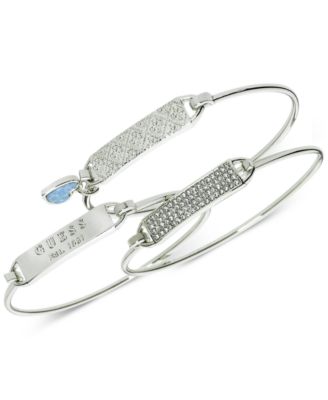 Guess silver bangle best sale