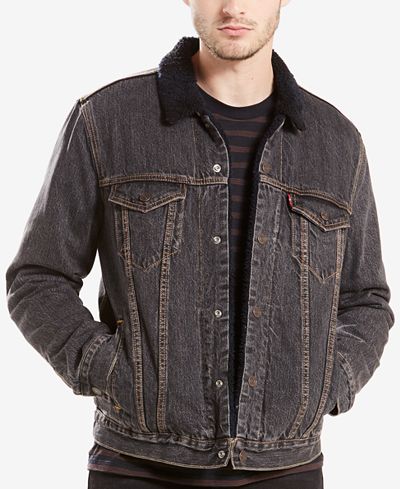 sherpa jacket trucker denim levi levis